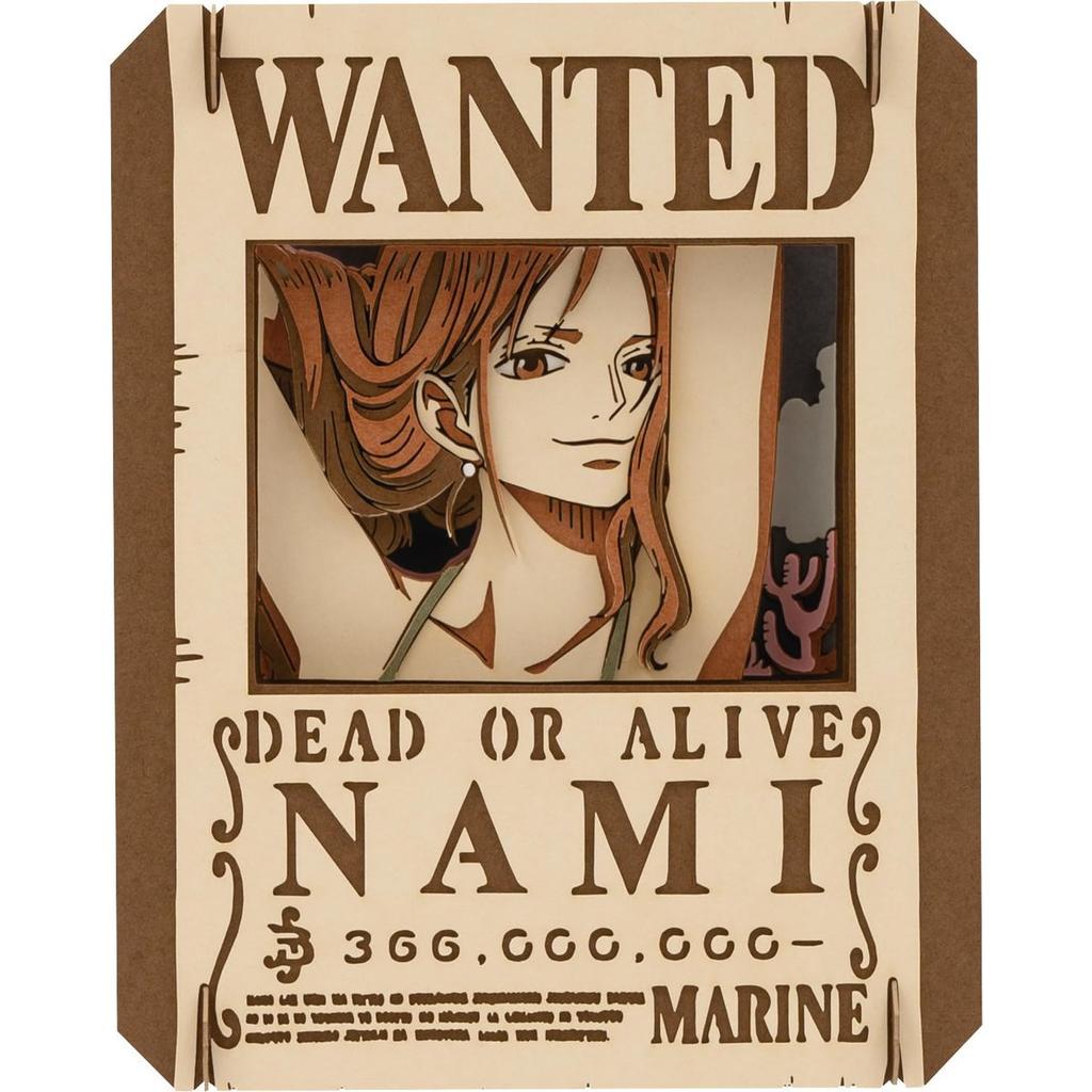 Ensky One Piece Paper Theater PT-383 Nami Paper Craft Kit Anime Character 3D Silhouette Display