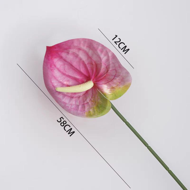 1/5/10Pcs Artificial Palm Flamingo Palm Silk Flower Wedding Flower Arrangement Long Branch Fake Flowers Home Wedding Decoration