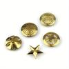 Brass Screwback Conchos Rivets Flower Star Decorative Buttons for Leather Craft Wallet Bag Saddle Belt Decor