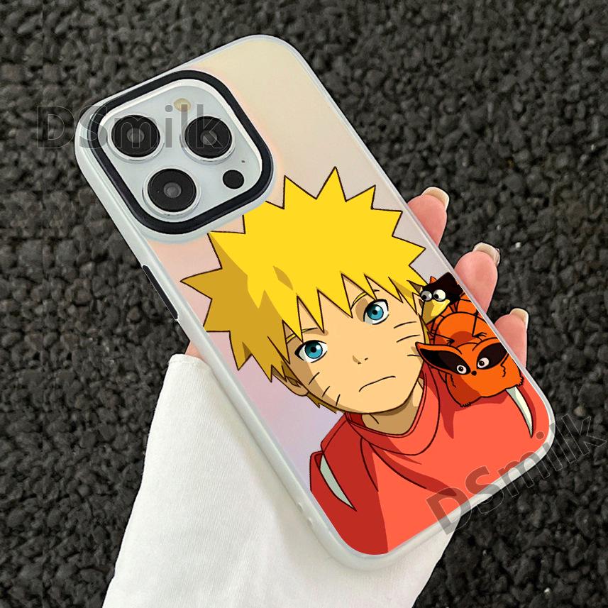 Белый чехол «Аврора Наруто Минбао» для iPhone 15 Pro для 14/13/12/11XsMax/XR