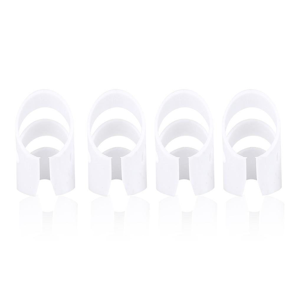 4Pcs Plastic DIY Finger Picks Protector Accessory for Guitar Bass Ukulele Mandolin
