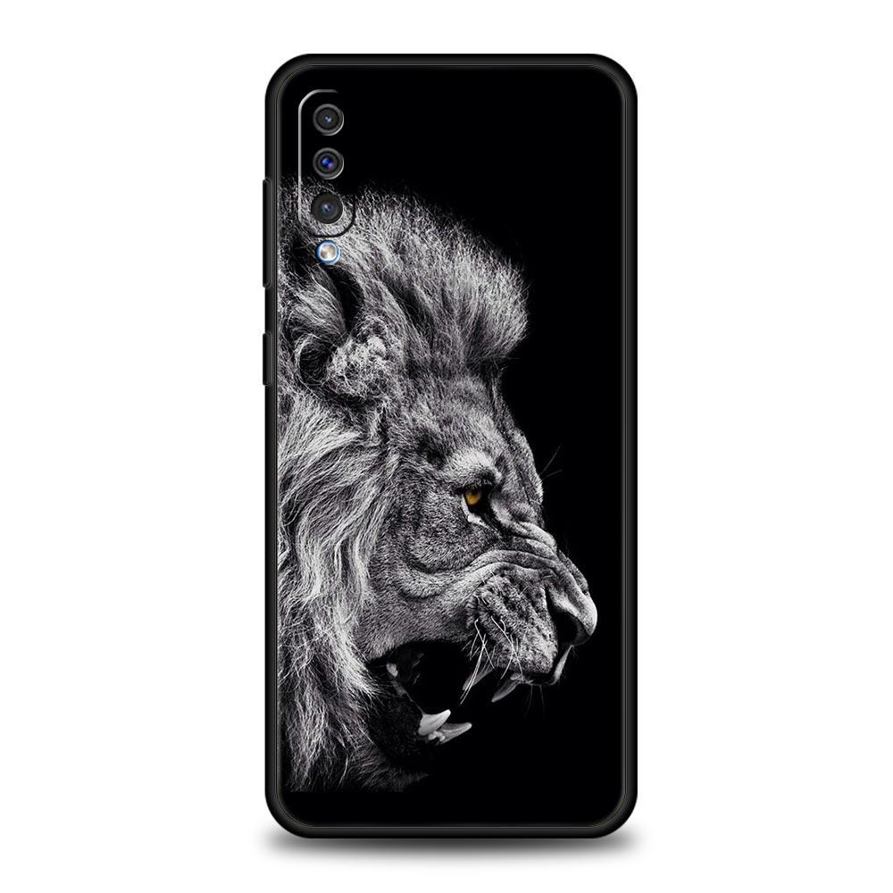 Lion Wild Animals Phone Case For Samsung A54 A52 A24 A14 A50 A72 A70 A30 A40 A20S A20E A02S A12 A22 A34 A42 A32 5G A04s Cover