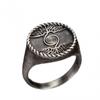 Adjustable Open Ring Men Women Vintage Tree Of Life Design Plated Geometric Leaf Band Minimalist Unique Jewelry