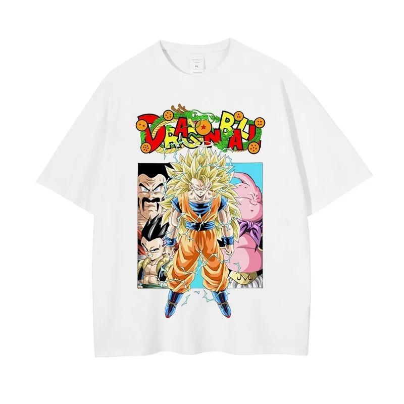 Dragon Ball Z Супер Веджета против Полусовершенного Селла Манга Принт Свободная Футболка | Повседневный Топ Унисекс