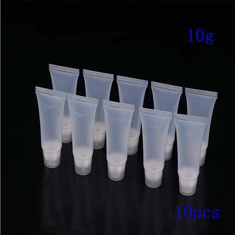 10 шт. 5/10/15 мл пустой тюбик для губной помады мягкий тюбик для макияжа прозрачный контейнер для блеска для губ