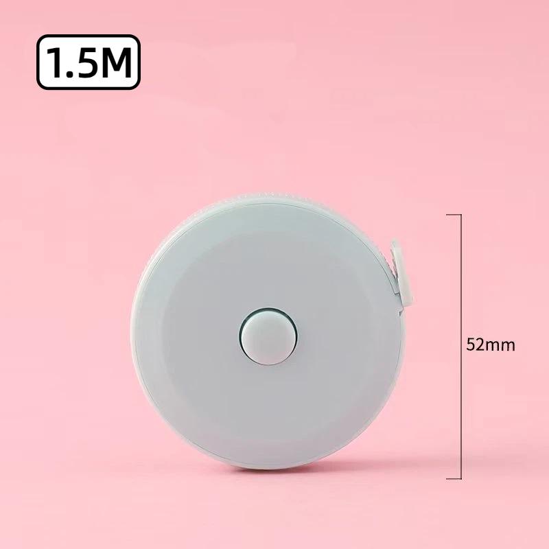 Mini Retractable Measuring Tape 1M 3FT Portable Anti Drop with Keychain for Office Home General Use