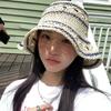 Handmade Weave Crochet Hat Summer Fisherman Caps Fashion Straw Bucket Cap  Girls