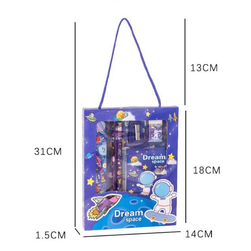 6 шт./набор Милый мультяшный капибара карандаш канцелярский набор Кавайный ластик точилка для карандашей Детские студенческие канцелярские принадлежности