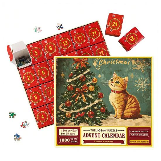 Christmas Jigsaw Puzzle Advent Puzzle 2025 24 Days Educational Puzzle