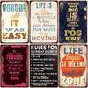 Clear Family Rules Vintage Tin Painting Inspirational Sentence Metal Signs Plaque Wall Decor Poster Home Decoration Accessories