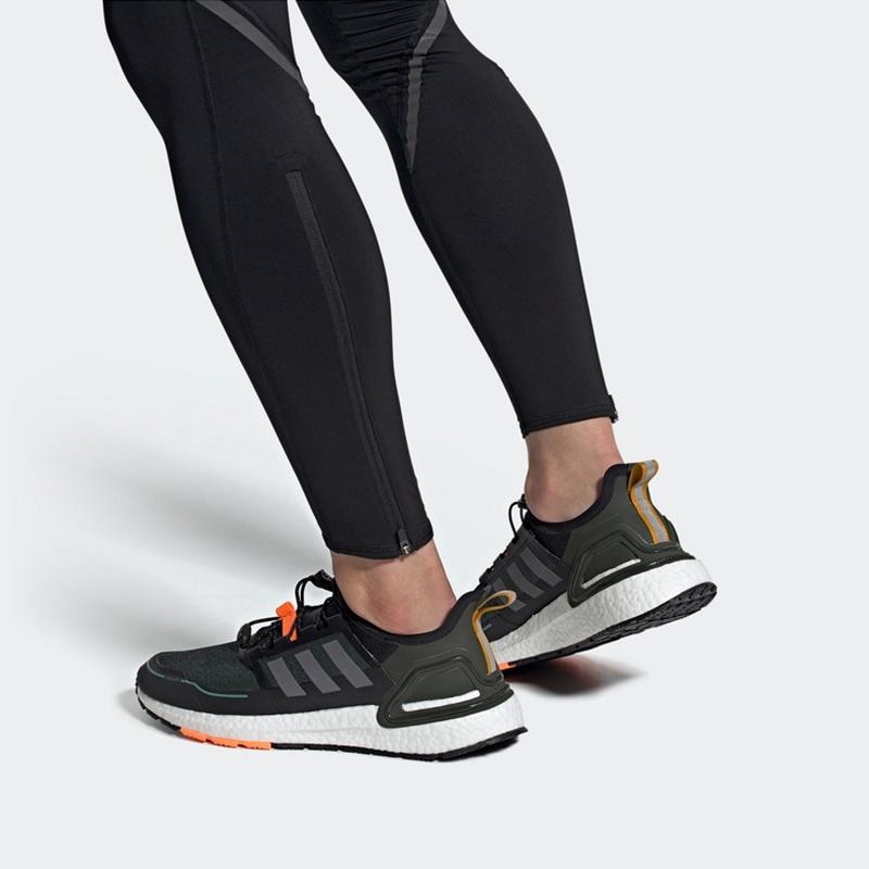 Adidas UltraBoost Cold.RDY Black Signal Orange Мужские кроссовки Core-Black Iron-Metallic Q46488