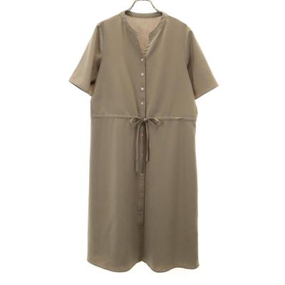 Closet story UNITED ARROWS Платье с коротким рукавом Бежевый Женский Б/у