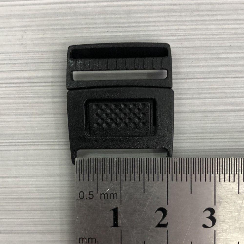 10pcs Black&White Curved Buckle Lock Plastic Paracord Bracelet Lock Safety Buckles  Outdoor Tool