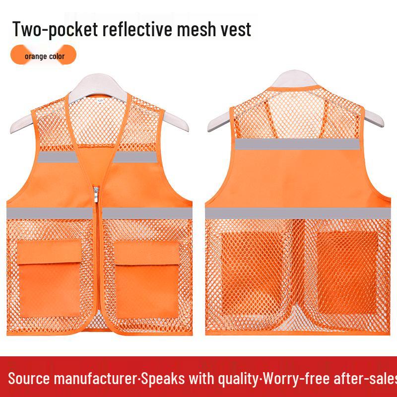 Custom Logo Reflective Mesh Vest for Kids' Outdoor Activities