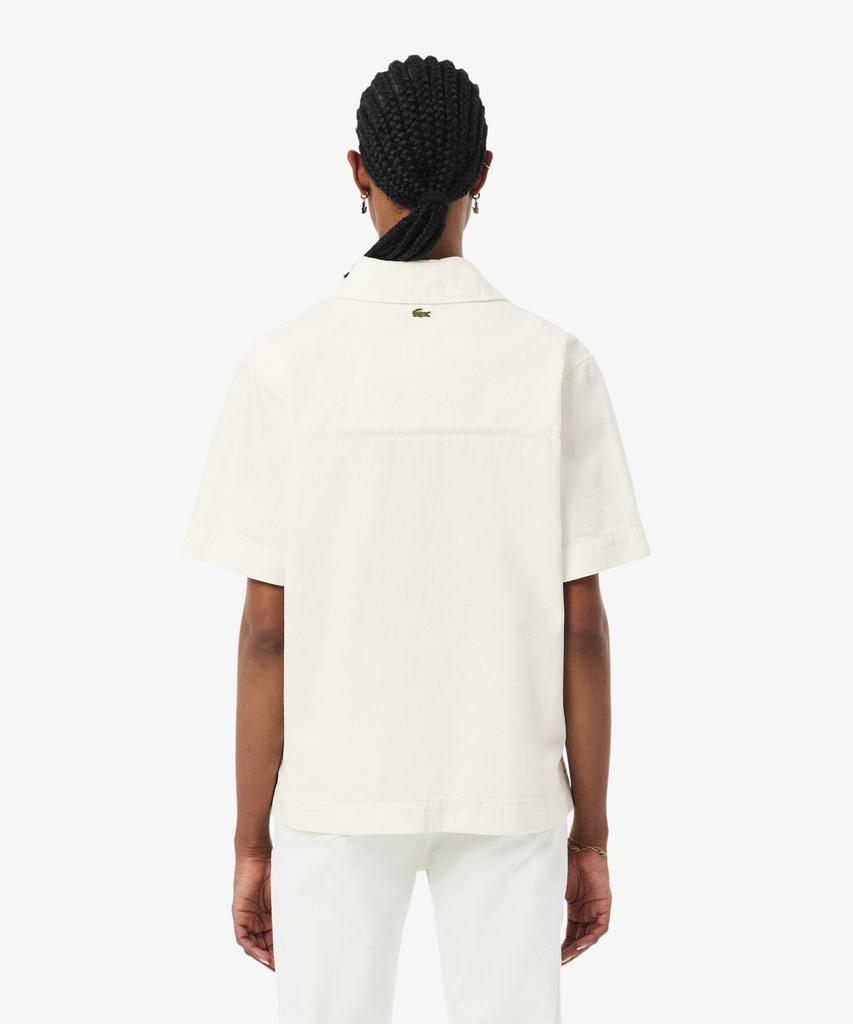 Женская джинсовая рубашка в стиле поло LACOSTE Cf0051-56G 001