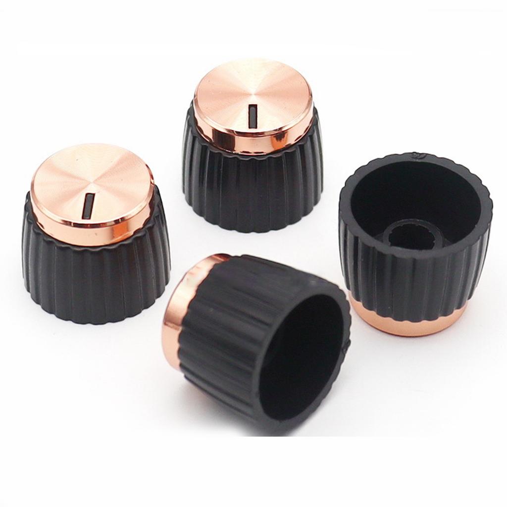 10 штук Универсальные ручки для гитарного усилителя, нажимные, подходят для потенциометров диаметром 6 мм, колпачки для улучшения внешнего вида гитары