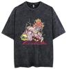 Dragon Ball Anime Print Fashion Oversized TShirt Hip Hop Streetwear Men Washed Vintage Tshirt Summer Casual Cotton T Shirt