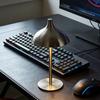 Сенсорная USB-настольная лампа с регулировкой яркости - Постмодернистский дизайн в виде грибного бутона для атмосферного креативного ночного освещения