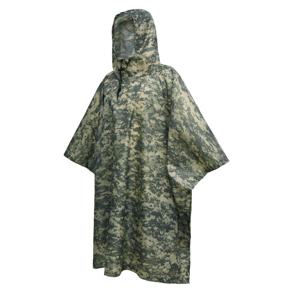Камуфляжный плащ: Три в одном: походная накидка и тент