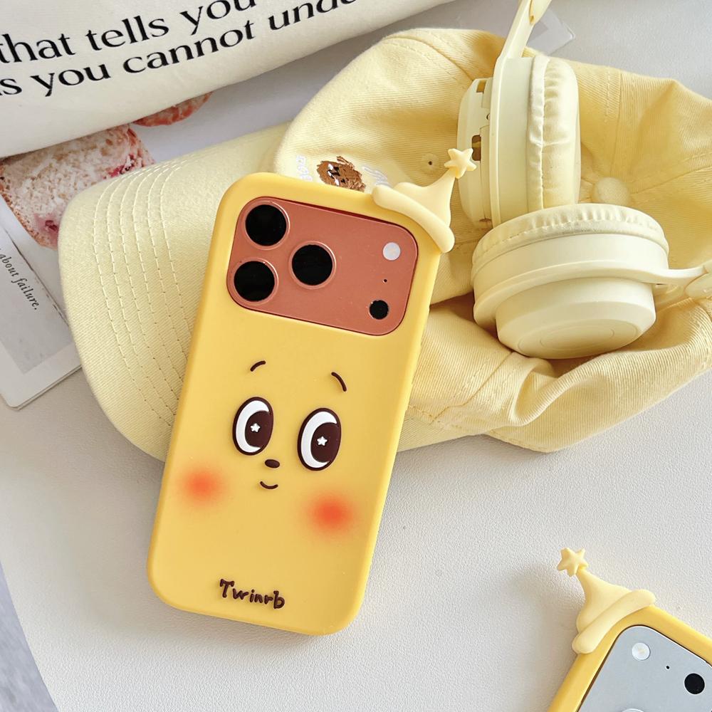 KEYSION Милый Мультяшный 3D Чехол-Звезда для iPhone 13 14 15 16 17 Pro Max Мягкий Силиконовый Ударопрочный Задний Чехол для iPhone 16 17