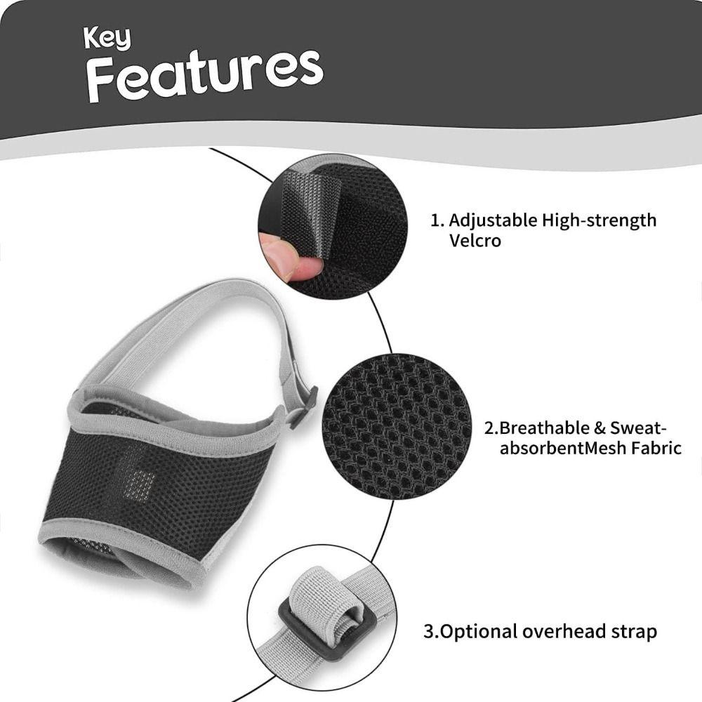 Adjustable Strap Dog Mouthpiece Comfortable Mesh Pet Mask Durable Dog Muzzle Small To Medium Dogs
