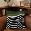 Abstract Green Bauhaus-Style Cushion Cover Car Throw Pillow Case For Sofa Car Christmas Gift