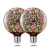 3D Fireworks LED Light Bulb E27 AC100-240V Glass Bulbs Retro Edison Lamp for Home Bedroom Party Decoration Light Bulb