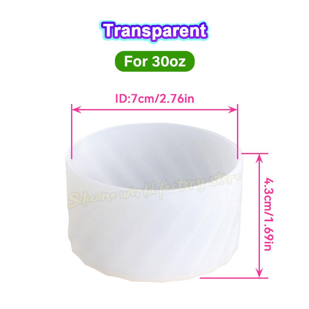 Силиконовый чехол на дно чашки SW 40 унций/30 унций для тамблера Stanley Adventure Quencher, для бутылки для воды IceFlow с откидной соломинкой, рукав 7,5/7 см