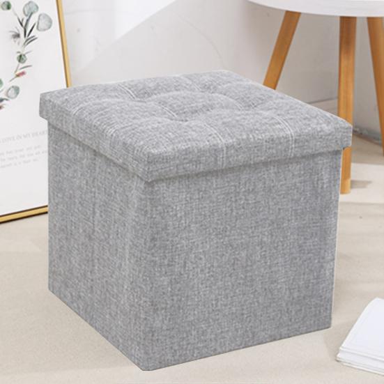 Табурет для хранения Многофункциональный складной большой емкости Водонепроницаемая ткань Стабильная скамейка для спальни Табурет с подставкой для ног с мягким сиденьем Организация мелочей
