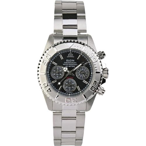 ELGIN Men's Chronograph Watch with Japanese Movement | FK1120S-B Black