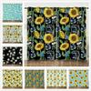 Серия Цветы Подсолнух Цифровая печать Штора Блэкаут и на люверсах