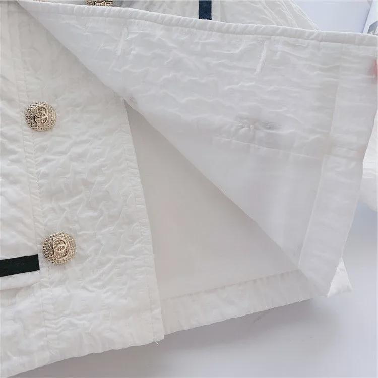 2024 Женский костюм в стиле колледжа JK: Комплект из плиссированной юбки и платья весна/осень