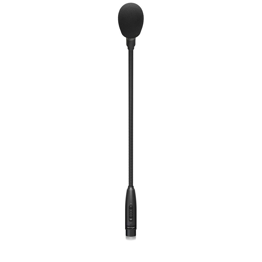Behringer TA 312S Dynamic Gooseneck Microphone, Cardioid Pattern, Mute Switch, Black