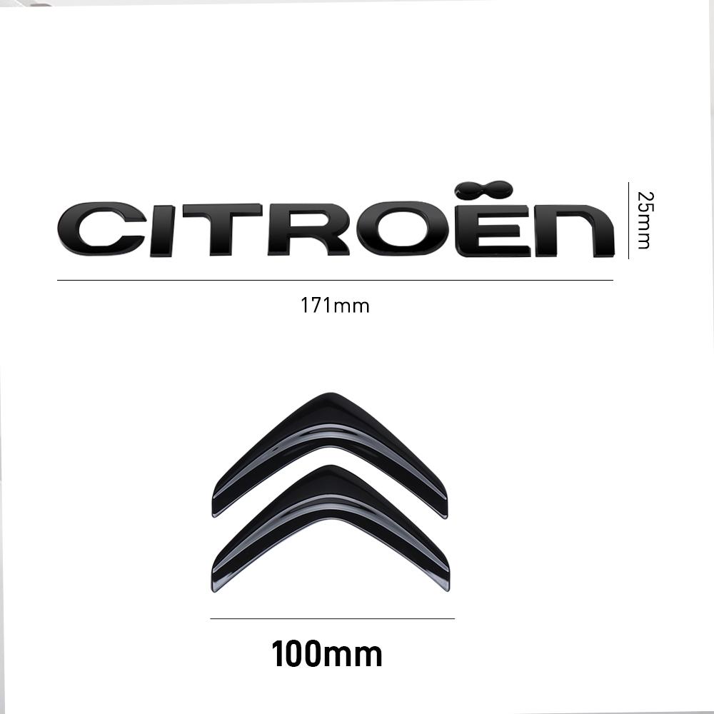 AQP4 ABS Chrome Logo Emblem Letters Badge Exterior Car Styling Car Rear Trunk Sticker For Citroen Berlingo C3 Aircross C5 Aircross C4