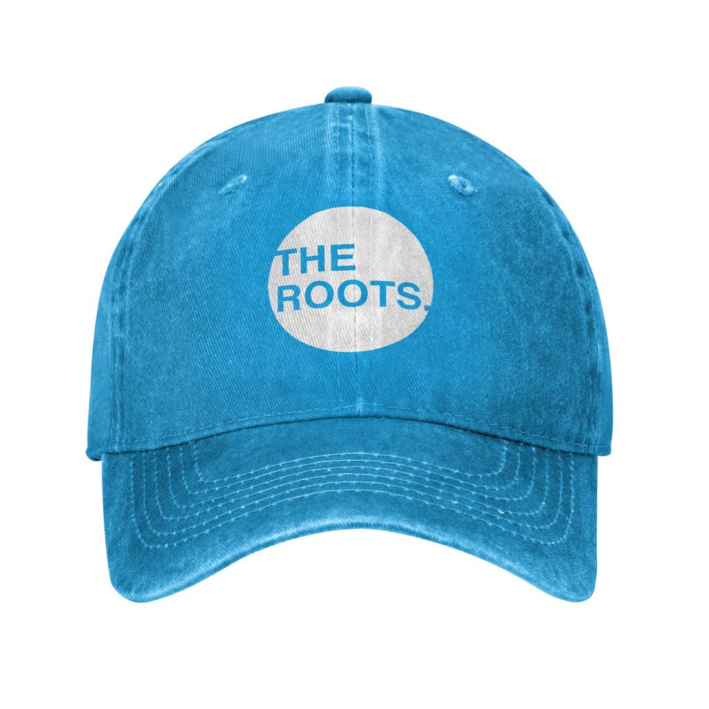 The Roots Concert Outdoor Travel Baseball cap AntiAging Casual Style SoftTop Denim Hat