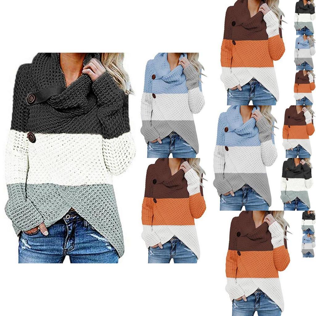 Contemporary Women Long Sleeve Casual Knitted Sweater Jumper For Street Style Vibes