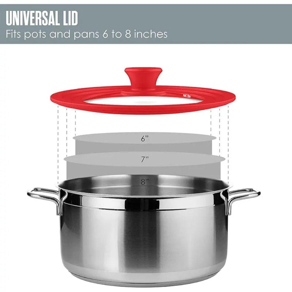 Силиконовый ободок, умная крышка для кастрюль, сковородок, посуда, крышка для сковороды, кухонная утварь