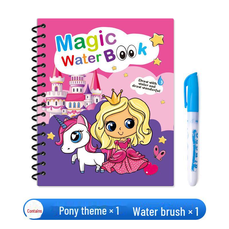 Повторяющаяся книга для рисования на воде: Развивающая игрушка для мальчиков в детском саду - Прозрачные акварельные краски для бесконечного удовольствия от рисования