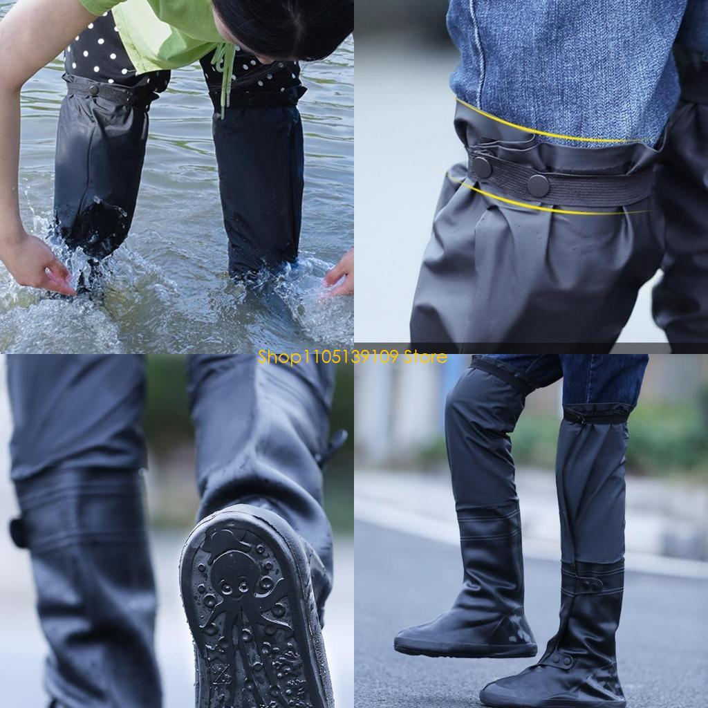 P5ED Motorcycle Boots Shoe Covers Covering Waterproof Motorcyclist Raincoat Scooter Dirt Pit Bike Protective Gear Accessories