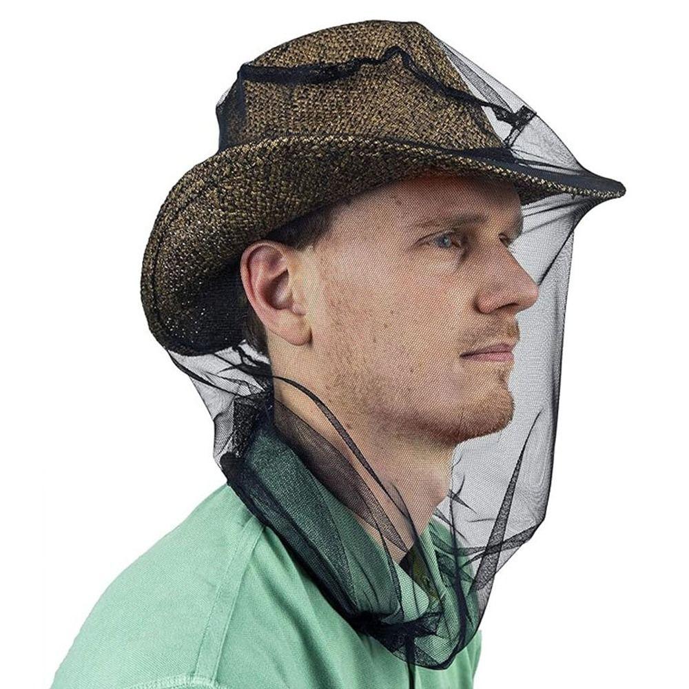 Lightweight Hat Net Cover Breathable Anti-mosquito Cover Gardening Hat Head Mesh Covers  Camping