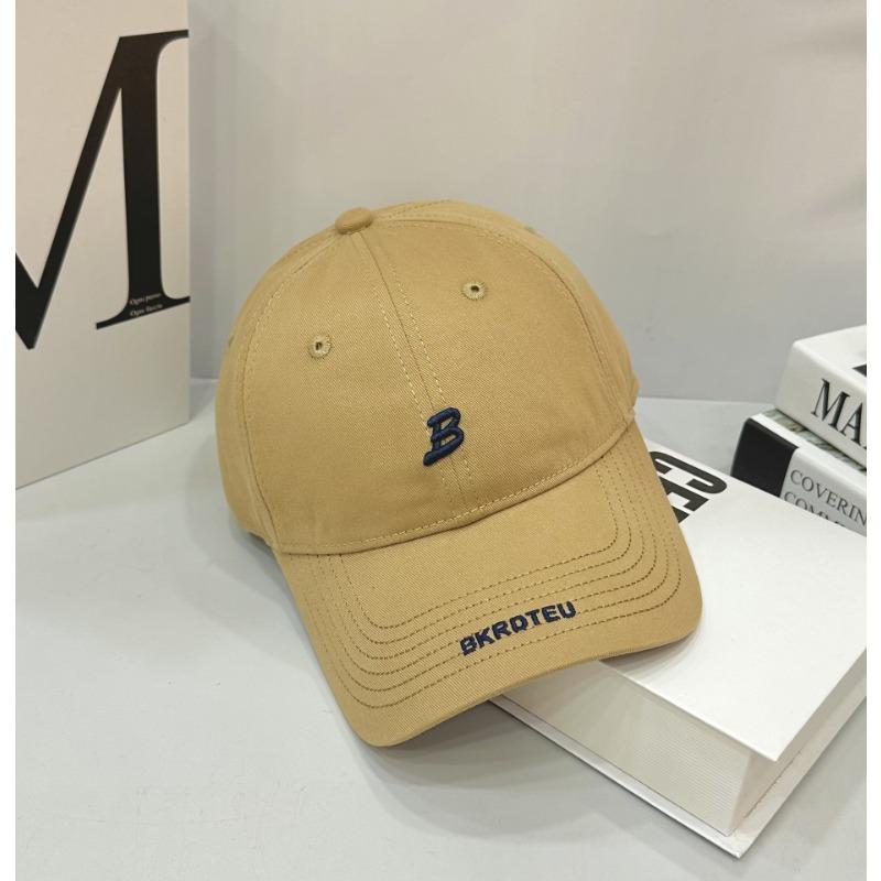 Department Letter B Embroidered Brim Casual Fashion Versatile Street Soft Top Cap Baseball Cap Couple Hat New