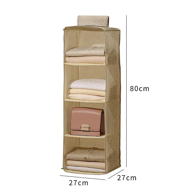 Большая многослойная подвесная сумка для хранения одежды, носков, нижнего белья, многослойная складная подвесная сумка для организации одежды