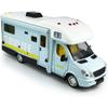 Camper RV игрушки для дома на колесах, литой под давлением металлический автомобиль, ролевые игры, модель с откатом, двери и навес автомобиля, открытый свет, звук, подарки на день рождения для детей ясельного возраста