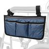 Wheelchair Armrest Side Bags with Reflective Strips Wheelchair Side Hanging Storage Bag Pouch for