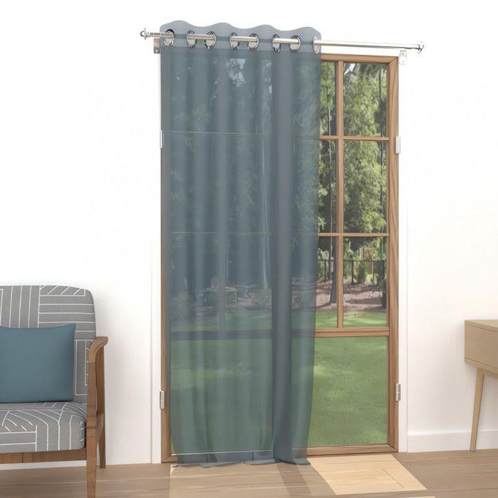 Alix Eyelet Curtain 135x250 Cm, Celadon Blue, by Soleil D'ocre