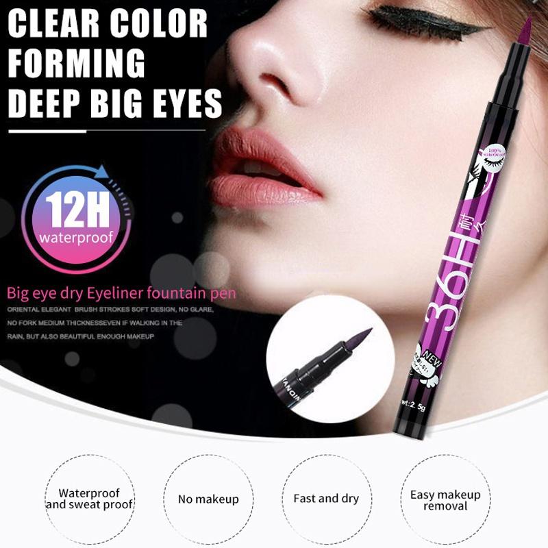 1 шт., водостойкая жидкая подводка для глаз, водостойкая ручка для макияжа глаз, водонепроницаемый карандаш для красоты, жидкая подводка для глаз, черная косметика
