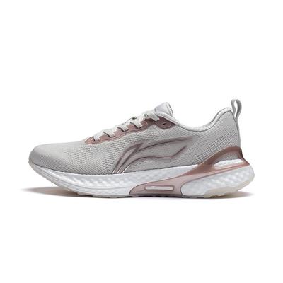 Li Ning Амортизирующие Дышащие Низкие Повседневные Беговые Кроссовки Женские Антарктический Серый ARHT008-7