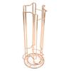Gold Finish Coffee Capsule Holder Iron Wire Construction Coffee Capsule Stand  Countertop Storage