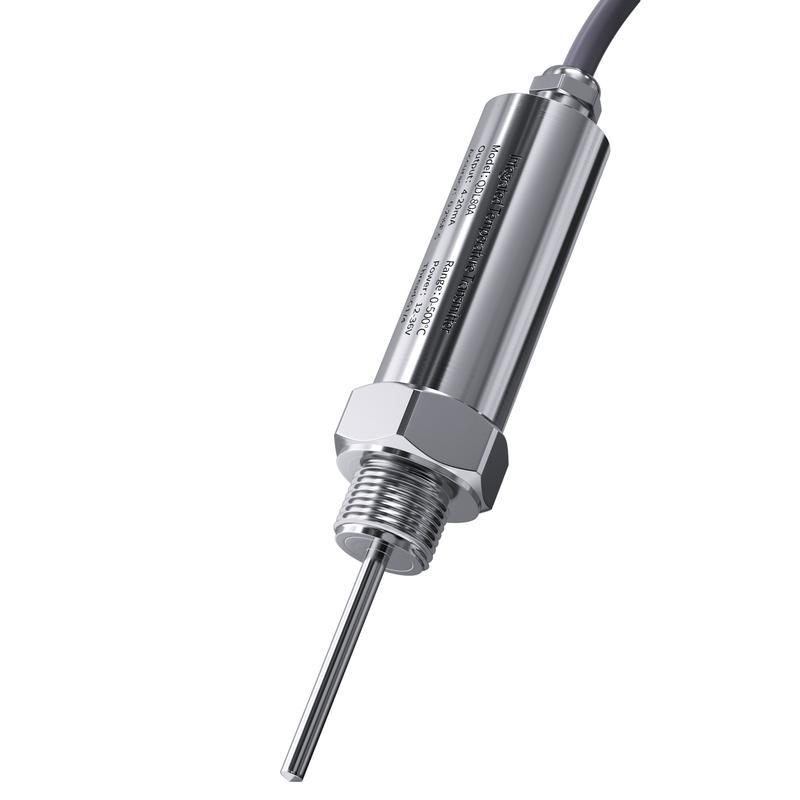 Temperature Sensor G1/4 PT100 100C/200C Temperature Transmitter 4-20mA/0-5V/RS485 G1/4 Thread 0.5m Cable Temperature Transmitter