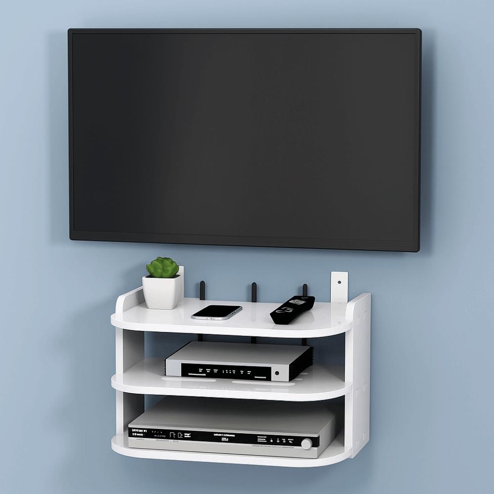Strong Load-Bearing 2 Layer Wall Shelf 2/3 Layers WiFi Router Storage Holder  Bedroom